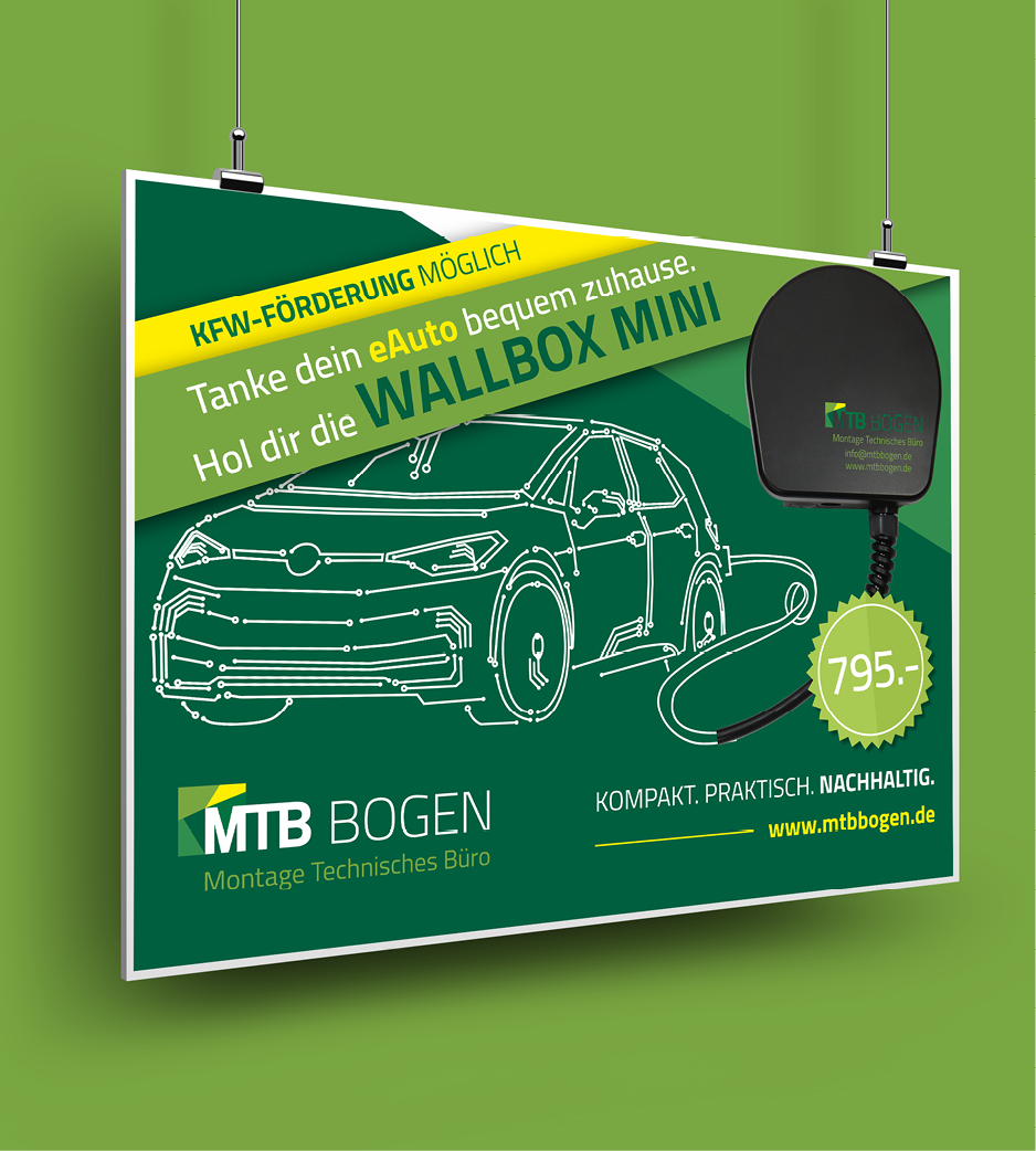 Großflächenplakat für MTB Bogen