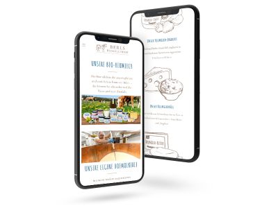 Berl Website Handy-Ansicht